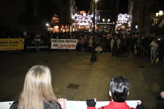 Manifestación antitaurina en Salamanca