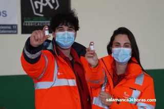 Vacunación masiva en Alba de Tormes