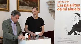 Más de un centenar de figuras de papel integran la exposición ‘Las pajaritas de mi abuelo’ reunida en la Casa Museo Unamuno