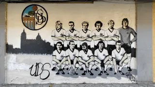 Ataque al mural de la extinta Unión Deportiva Salamanca