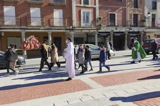 Procesión del Domingo de la Palabra en la parroquia de Peñaranda