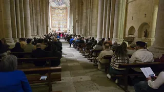 Concierto en la Catedral Vieja de Salamanca. Foto de archivo