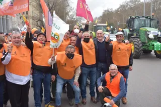 El consejero de Agricultura, Ganadería y Desarrollo Rural en funciones, Jesús Julio Carnero, ha participado este domingo en Madrid en la manifestación en defensa del mundo rural | Junta de Castilla y León