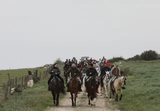 GALERÍA Medio centenar de jinetes participan en la 'I Ruta a caballo de Siega Verde'. Fotos Siega Verde (2)