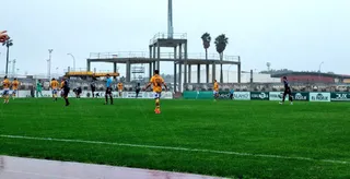Imagen del choque entre RB Linense y Unionistas FOTO UNIONISTAS CF