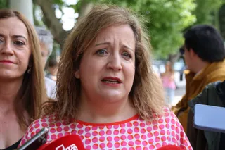 Iratxe García, Virginia Barcones, David Serrada, atienden a los medios en Salamanca
