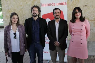 Visita de Alberto Garzón a Salamanca