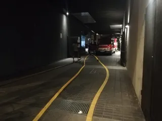 Garaje inundado en el Paseo de la Estación. Foto S24H