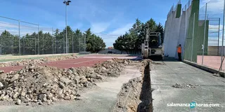 Comienzan las obras de construcción de las pistas de pádel de Peñaranda