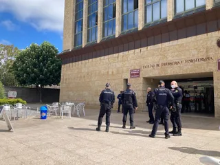 Fuego en la Facultad de Enfermería
