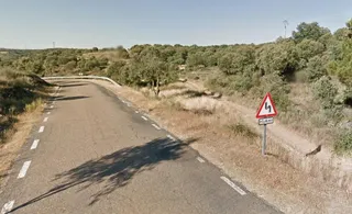 Carretera DSA-362 de la Encina a Herguijuela de Ciudad Rodrigo. Foto Google Maps