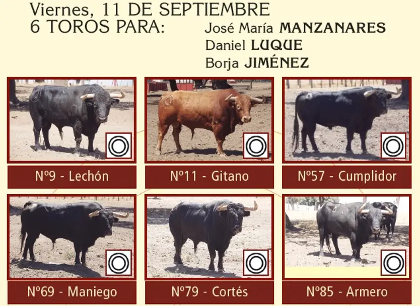 Toros De Montalvo Reseñados Para La Corrida De Salamanca Del 11 De Septiembre De 2026 | La Mariseca-Juanes