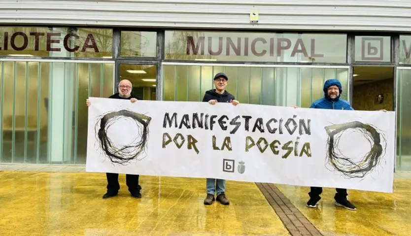Manifestación por la poesía en Villamayor