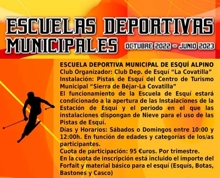 Escuela deportiva municipal "La Covatilla"