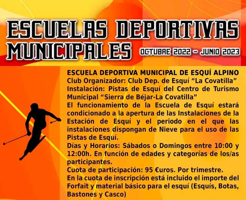 Escuela deportiva municipal "La Covatilla"