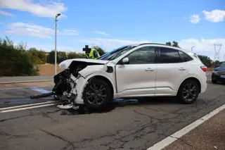 Accidente frontal aldetejada 