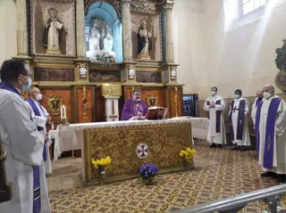 Misa de acción de gracias en el convento de las Madres Trinitarias de Villoruela