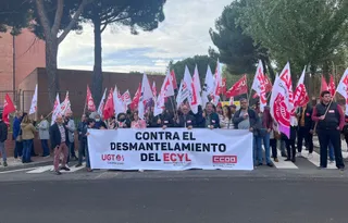 Concentración de CCOO y UGT
