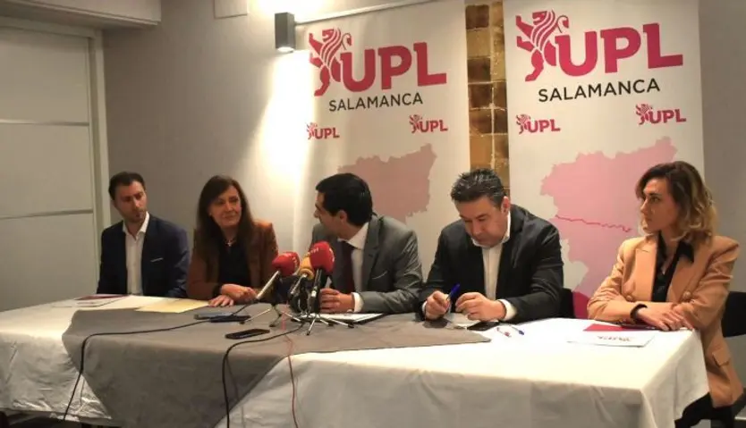 Rueda de prensa de UPL Salamanca. Foto de archivo.