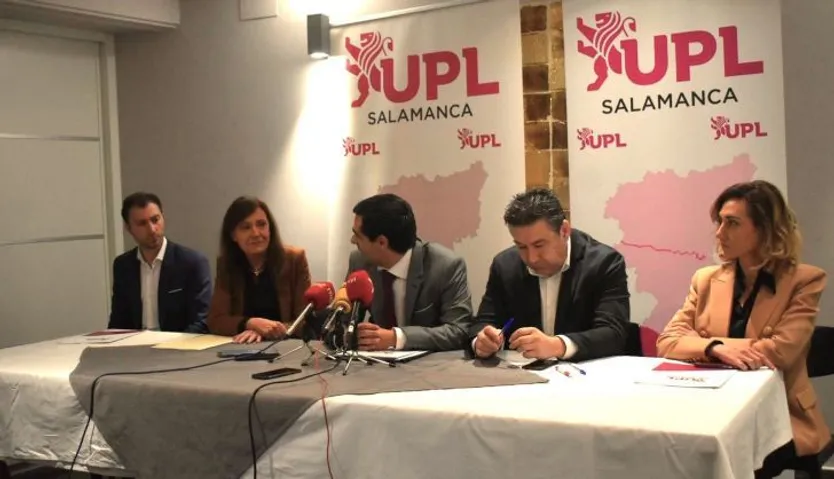Rueda de prensa de UPL Salamanca. Foto de archivo.