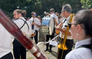 Asociación Musical Banda Ciudad de Béjar en el día de la Virgen del Castañar