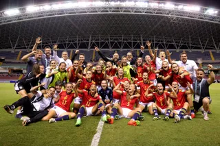 La Selección femenina sub 20 celebra el pase a la final | FOTO SE FÚTBOL