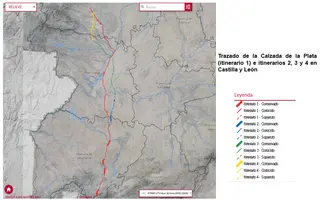 Trazado de la Vía o Calzada de la Plata | Comunicación Junta de Castilla y León