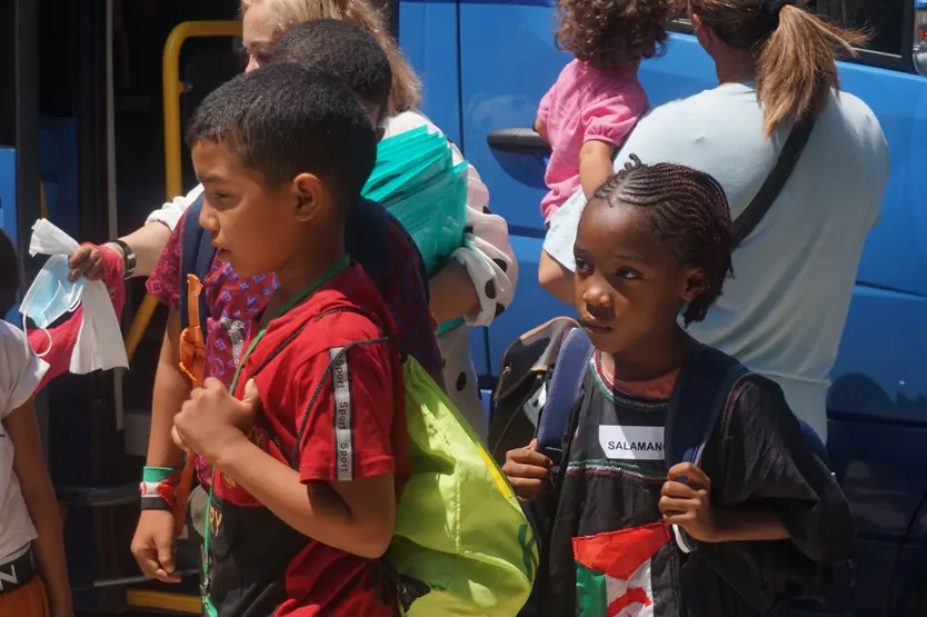 Llegada de los niños saharauis a Salamanca 
