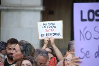 Una protesta de la Asamblea de Inquilinas. ARCHIVO