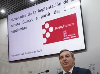El consejero José Luis Sanz Merino, durante la presentación de las novedades de buscyl | ICAL