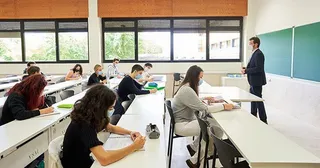 Profesor Universidad. Foto de archivo