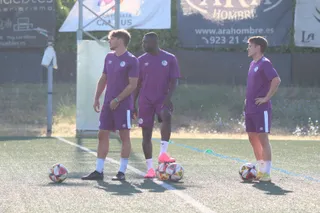 Primer entrenamiento de la pretemporada del Salamanca CF UDS