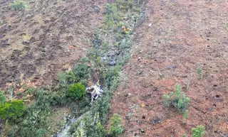 Una retroexcavadora araña se despeña en Agallas. Imagen 112 CyL