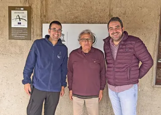 Alejandro Fonseca, Manuel Santonja y Luis Ballesteros. Fundación Siega Verde