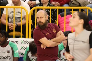 Borja San Miguel, ante Logroño Basket | FOTO ANDREA MATEOS
