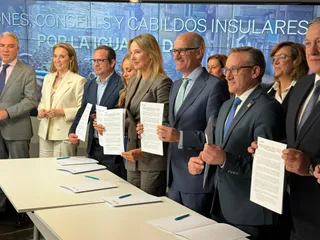 Javier Iglesias en la firma del manifiesto en Madrid 1
