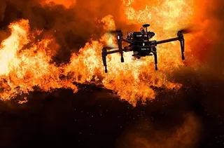Drones lucha contra fuego