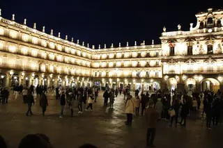 iluminación de la Plaza Mayor de Salamanca