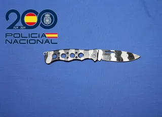 Arma blanca intervenida por la Policía Nacional