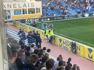 Incidente en el partido entre Unionistas y el Mérida
