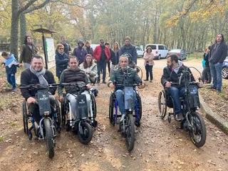 ASPAYM CyL durante una visita guiada por Las Batuecas