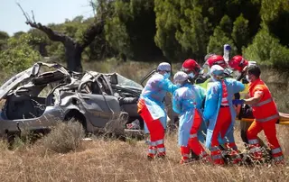 Accidente de coche en Espeja