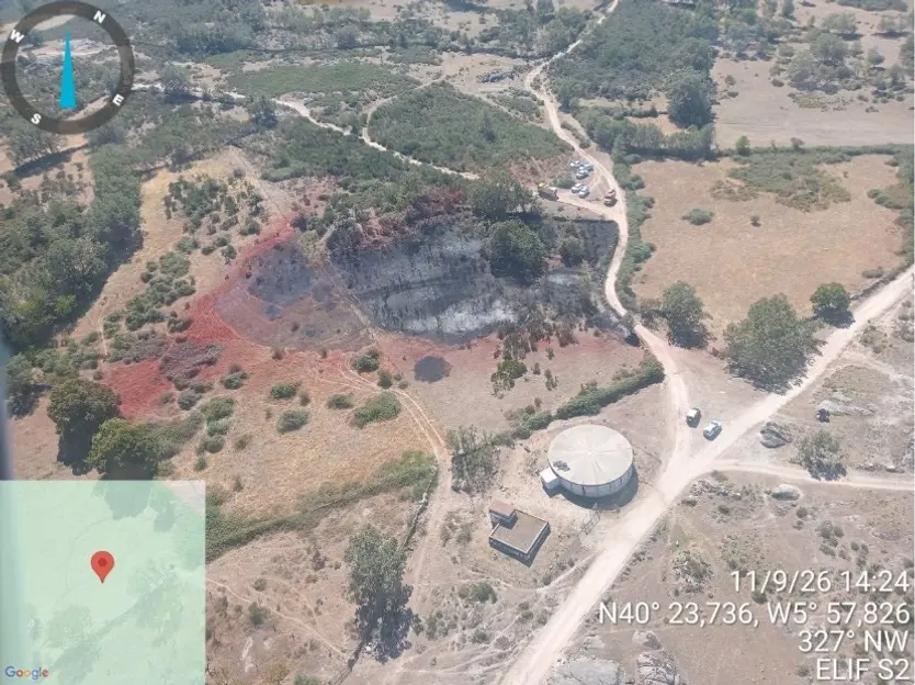 Incendio en Colmenar de Montemayor