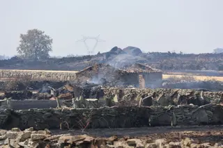 Estado Tras El Incendio De Fermoselle 