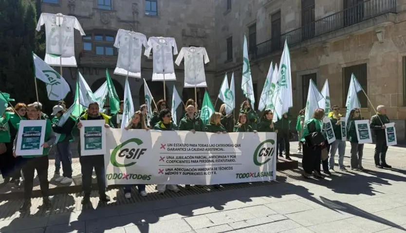 Protesta CSIF en Salamanca