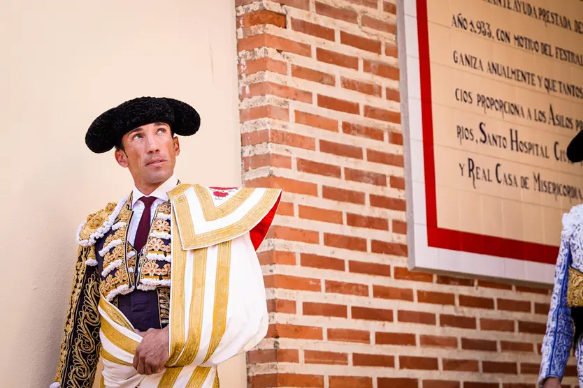 David de Miranda en el patio de cuadrillas de la plaza de toros de Bilbao | Vanesa Santos