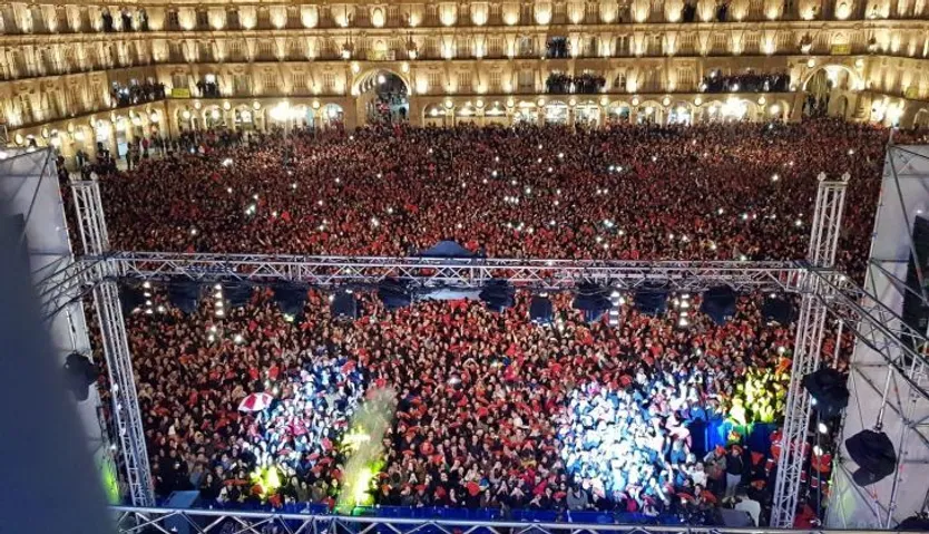 Nochevieja Universitaria de 2019. Foto de archivo