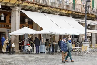 Una estampa de la ciudad de León