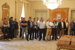Homenaje a funcionarios municipales jubilados.