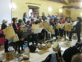 Concierto del taller de Canto y Percusión en Fuenteguinaldo en 2018